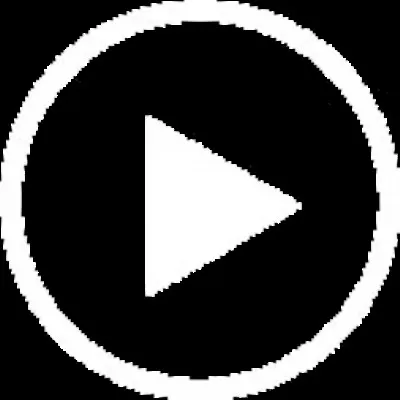 Icono de botón de reproducción dentro de círculos concéntricos para iniciar la visualización de un show de drones épico